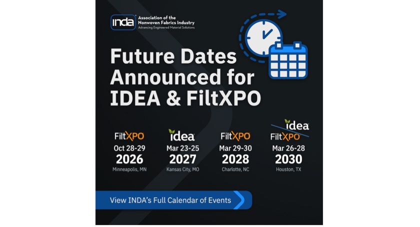 INDA Announces Future Dates and Locations for FiltXPO and IDEA
